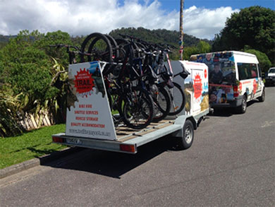 Shuttle Bus & Bike Trailer